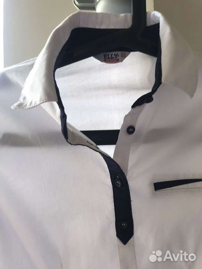 Блузка белая для девочек 146