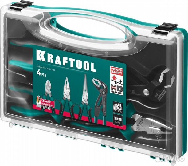 22012 kraftool 4 предм., Набор губцевого инструмен