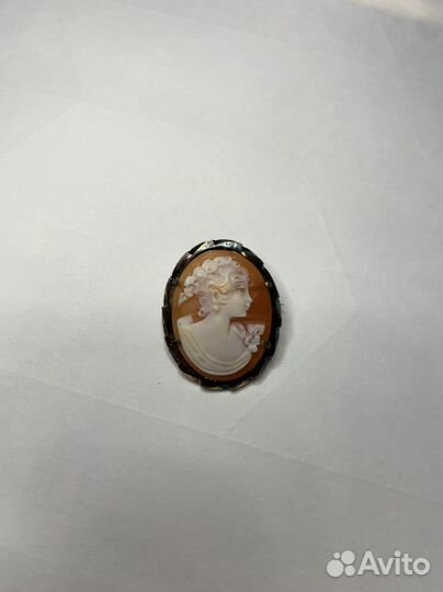 Брошь винтаж Камея#Винтажная брошь антикварная