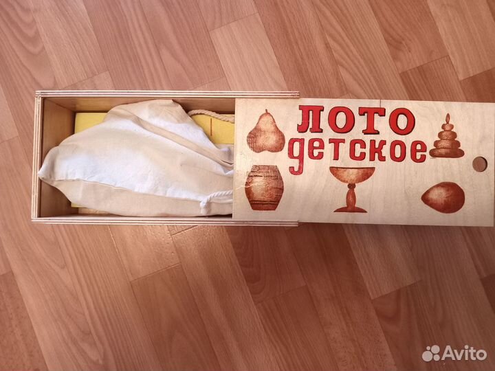 Детское лото из дерева
