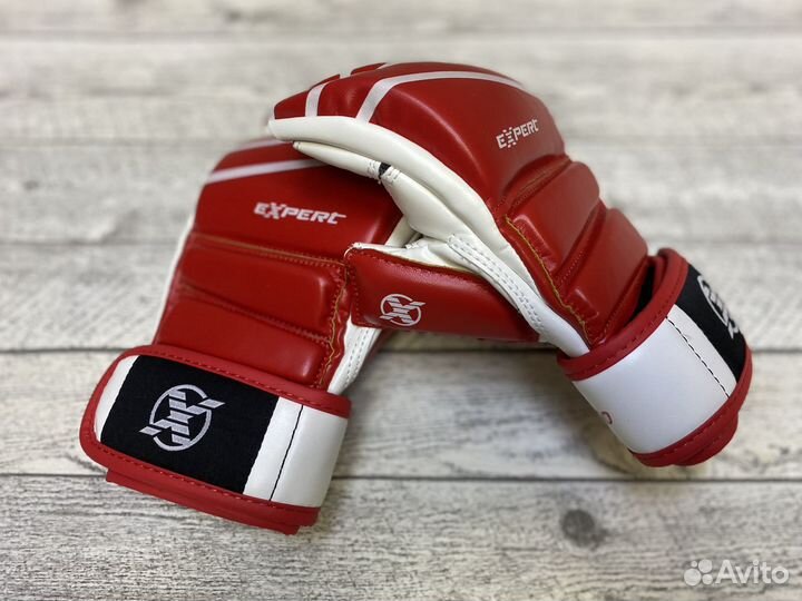 Перчатки для MMA Fight Expert - кр/бел