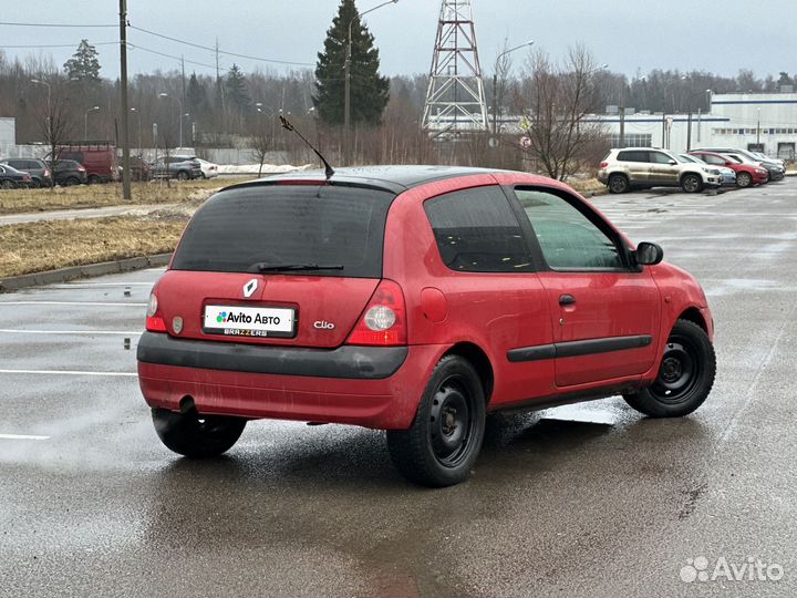 Renault Clio 1.1 МТ, 2002, 275 000 км