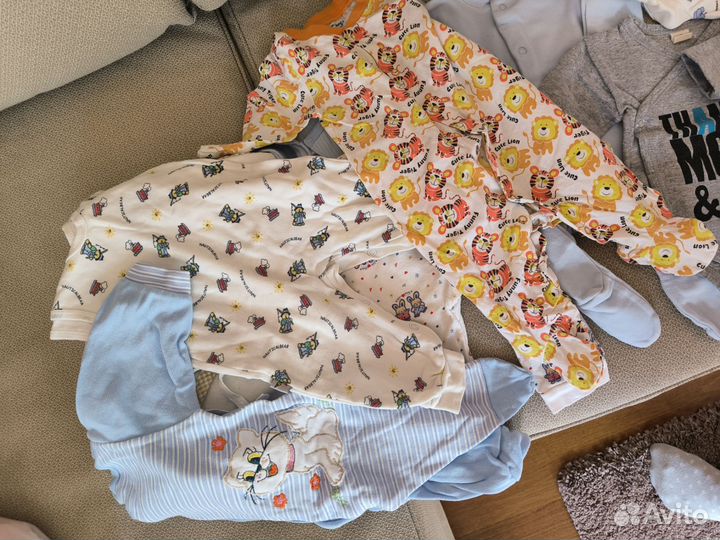 Вещи пакетом для новорождённого 50 -62