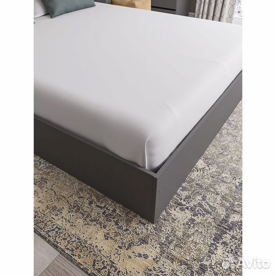 Кровать 160 см графит