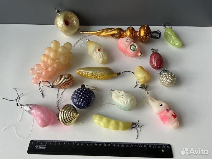 Елочные игрушки СССР Оригинал. Есть интересные 20в