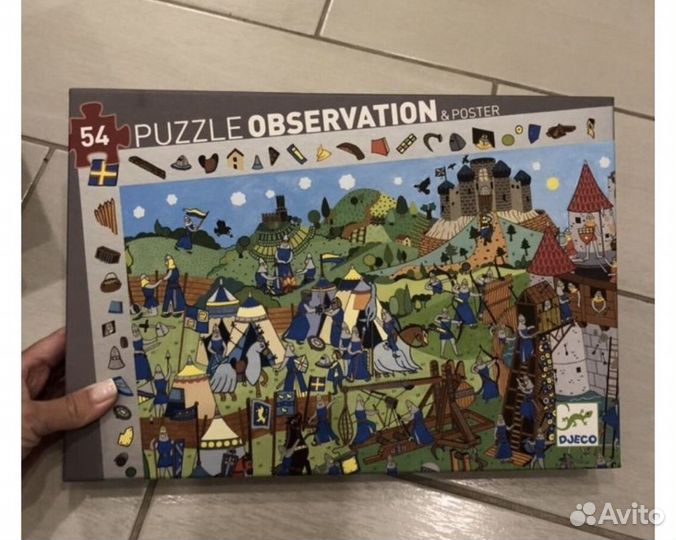 Пазл djeco рыцари 54 элемента