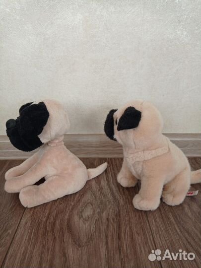 Мопсы, мягкие игрушки