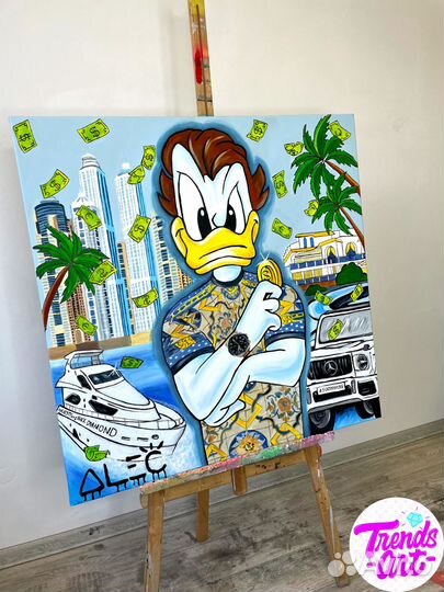 Стильные картины арт в стиле лофт для интерьера