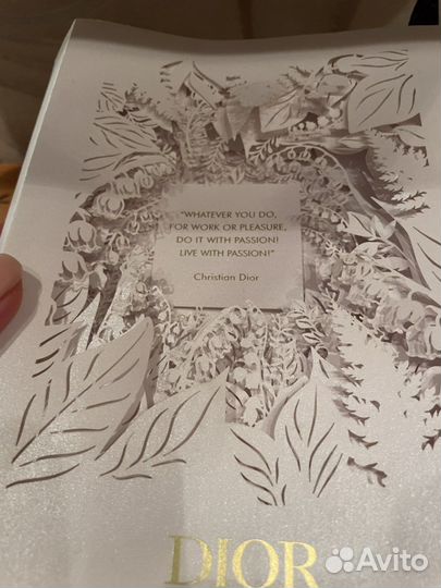 Декор открытка Christian Dior оригинал