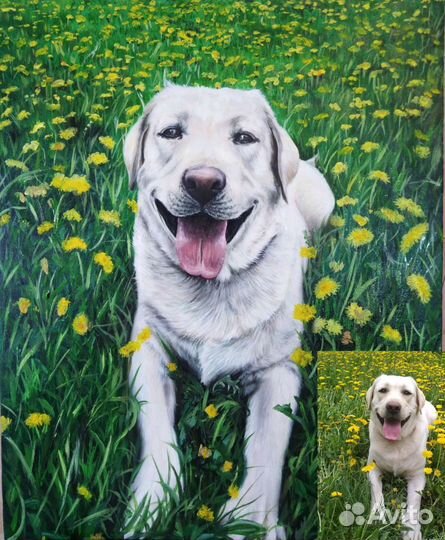 Портрет маслом, красками, ручная работа