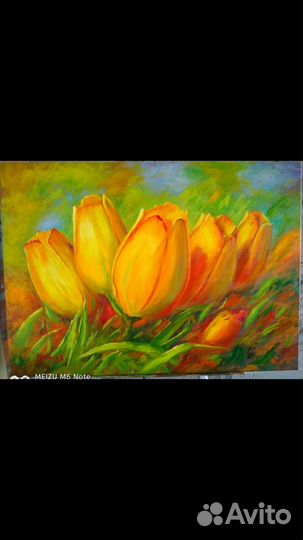 Картина маслом на холсте новая 50/70