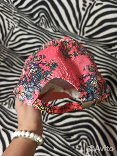 Бейсболка кепка, стильная, яркая, хохлома