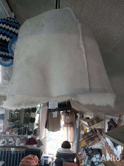 Шапка для бани и сауны меховая