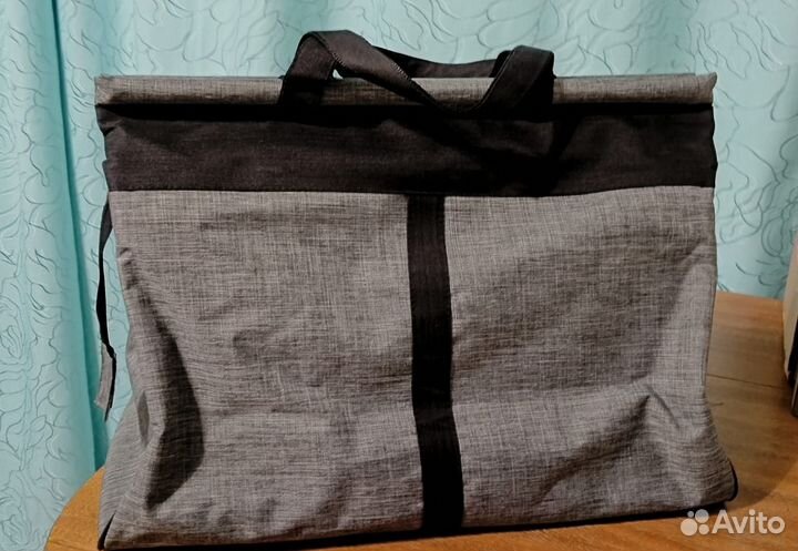 Сумка дорожная серая 49*39*19