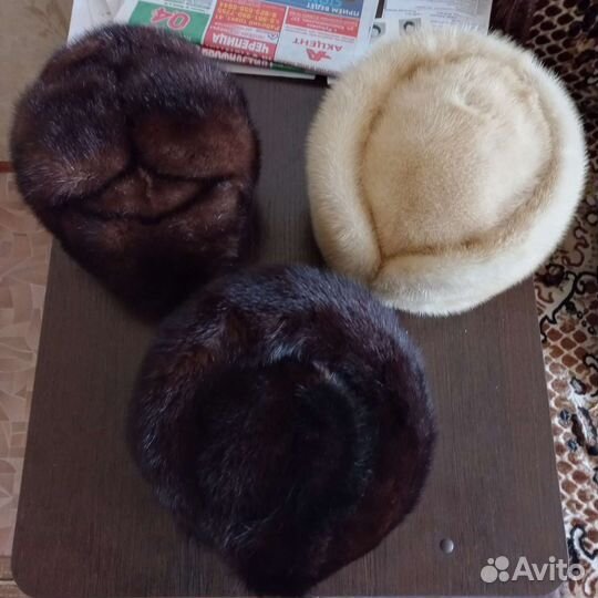 Шапка норковая женская