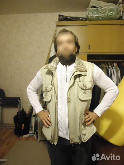 Жилетка кожаная