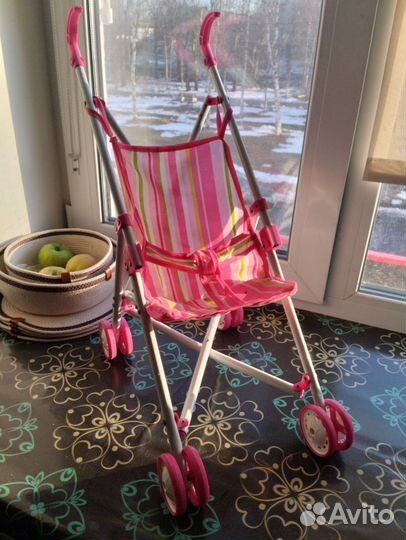 Коляска кукольная трость