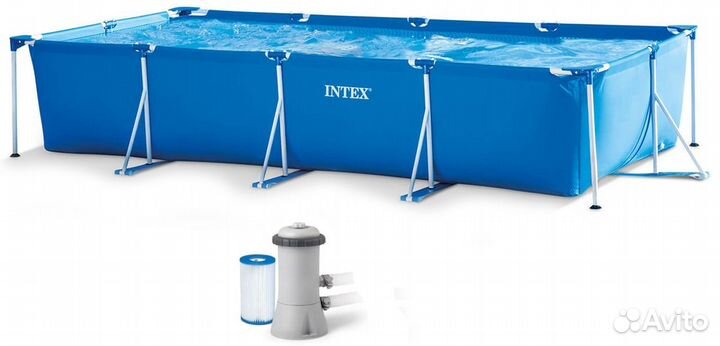 Каркасный бассейн intex RF, 450х220х84 см (фильтр)