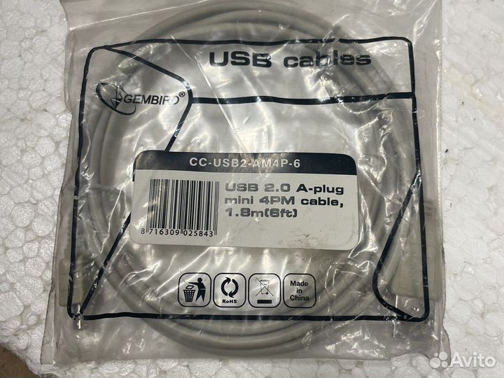 Кабель usb 2.0 - mini 4PM