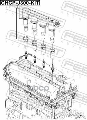 Наконечник катушки зажигания chevrolet cruze