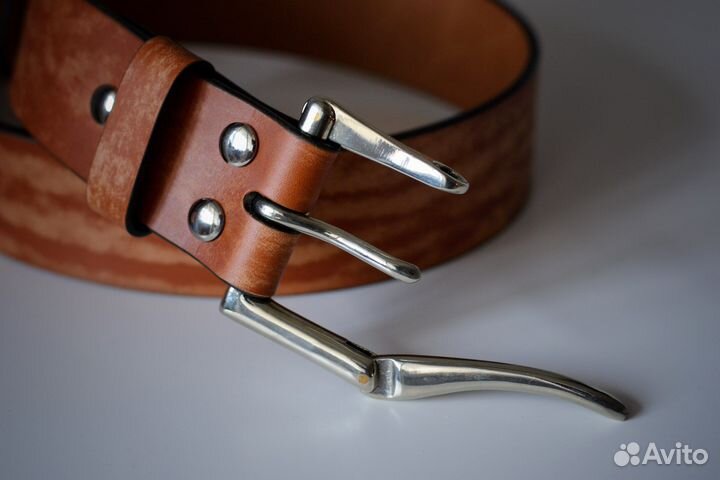Ремень кожаный ручная работа