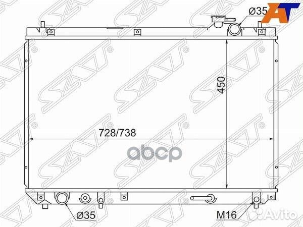 Радиатор Toyota Harrier (XU10) 97-03 / Lexus RX