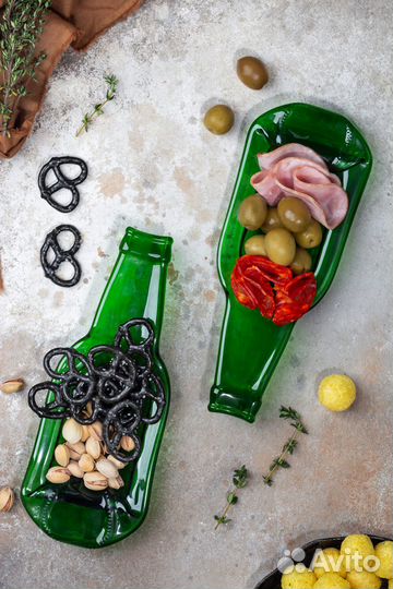 Менажница бутылка тарелка