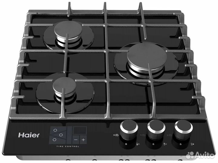 Встраиваемая варочная панель газовая haier hhx-g53cnsb черный