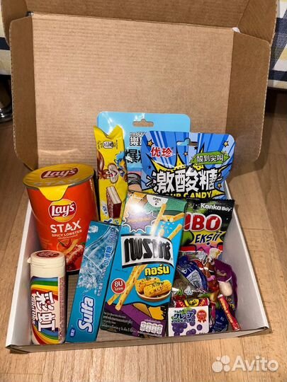 Боксы С импортными сладостями И напитками