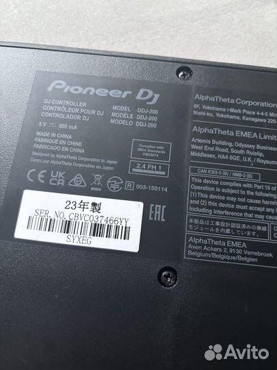 Пульт dj-контроллер pioner