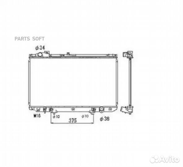 NRF 53467 Радиатор