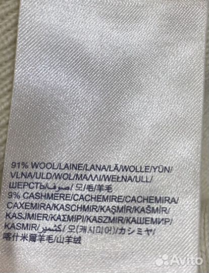 Джемпер денский шерсть, кашемир tommy-hilfiger