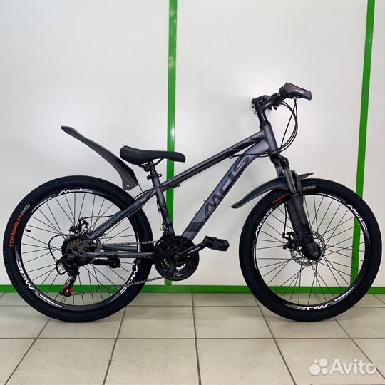 Скоростной велосипед Серый-белый новый