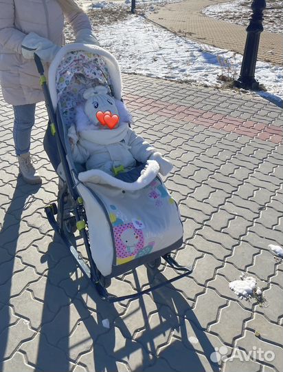 Коляска санки