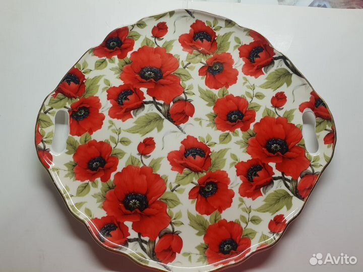 Хрустальный салатник СССР и посуда маки