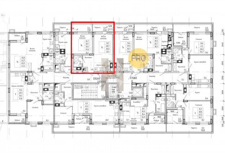 Квартира-студия, 30 м², 14/15 эт.