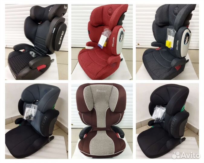 Новое автокресло 15-36 кг с изофиксом и без