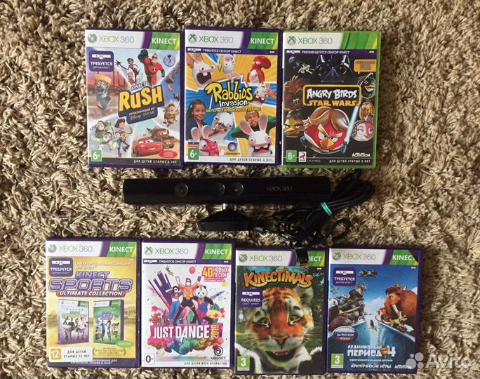 Кинект Xbox 360 и игры