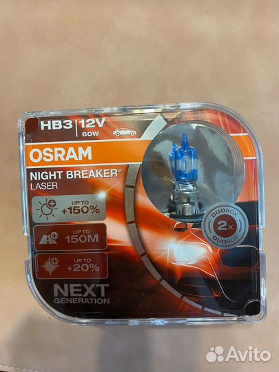 Автомобильные лампочки Osram HB3 12v 60w