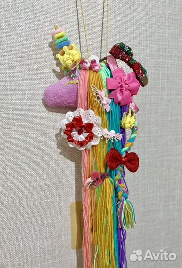 Единорог для заколок и резинок