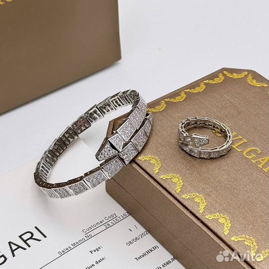 Кольцо bvlgari serpenti