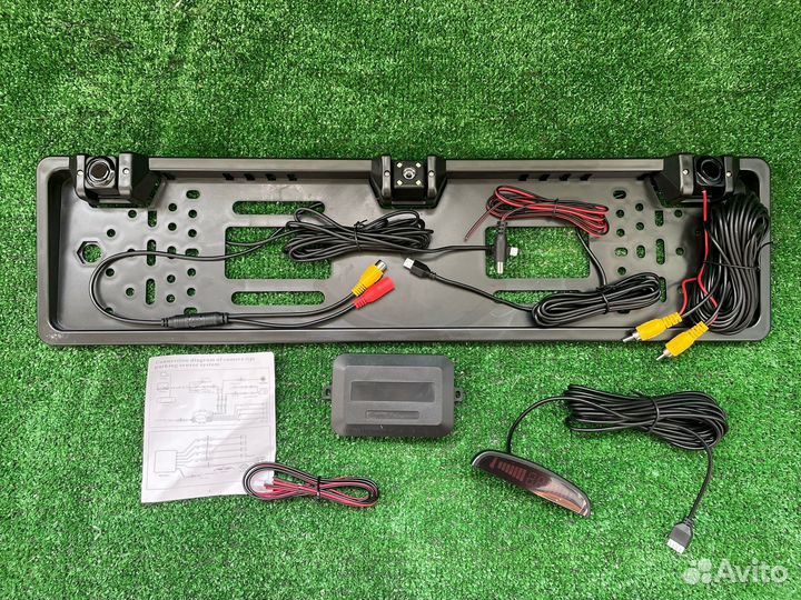 Номерная рамка с камерой + парктроник