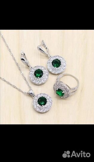 Серебряный комплект. 925 проб