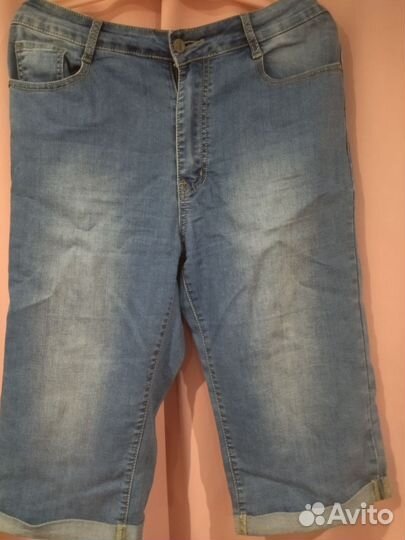 Женские джинсовые бриджи 54 раз