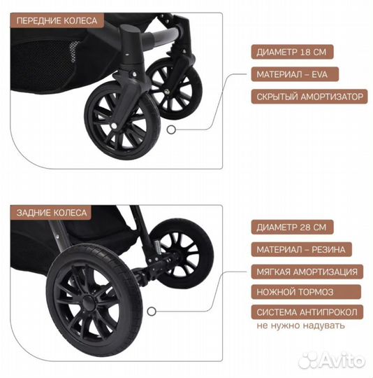 Коляска 2 в 1 бу