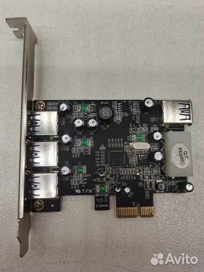 USB контроллер St-Lab PCI-E USB 3.0 4-Port (3+1) C