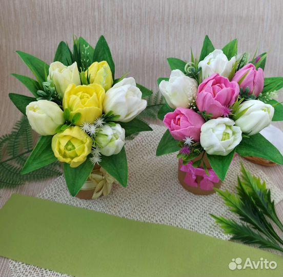 Букет цветов из мыла. Букет на день рождения