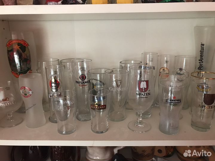 Стаканы,фужеры и кружки пивные коллекционные