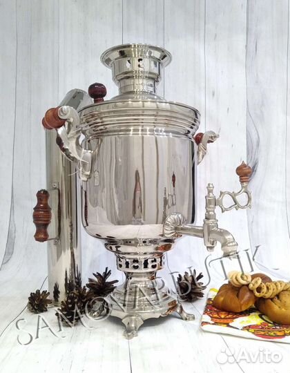 Самовар старинный на дровах люкс. Тпз
