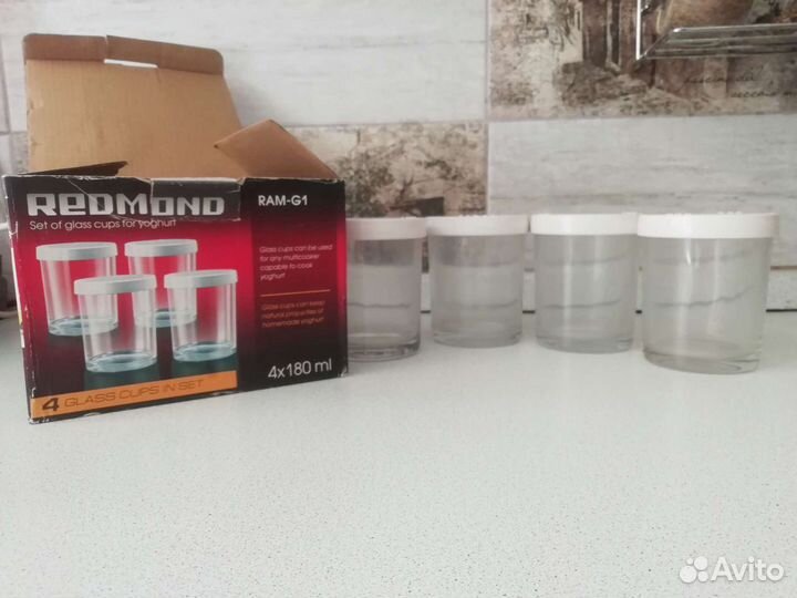 Баночки для приготовления йогурта Redmond